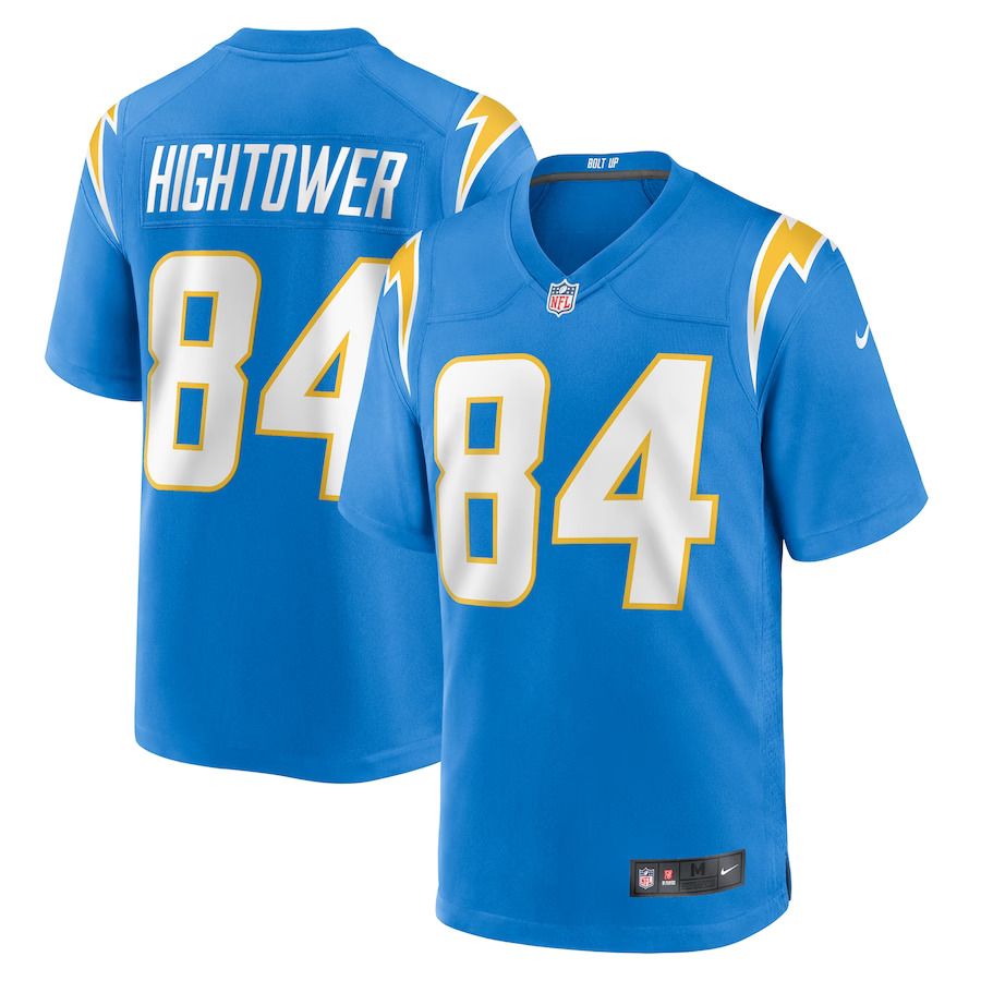 Men Los Angeles Chargers 84 John Hightower Nike Powder Blue Home Game Player NFL Jersey